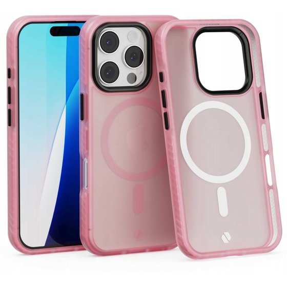 Spacecase Hybrid Fusion Mag iPhone 16 Pro pink - (5905719112462)