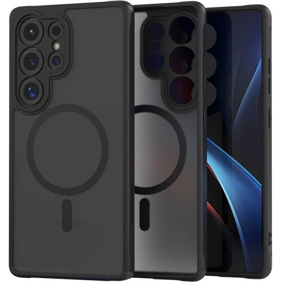 Spacecase Hybrid Mag Galaxy S25 Ultra black - (5905719114749)