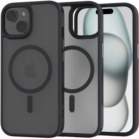 Spacecase Hybrid Mag iPhone 15 black - (5905719103118)