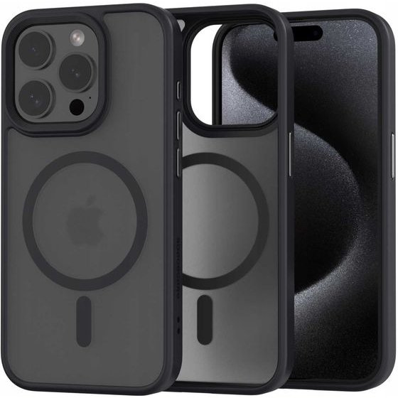 Spacecase Hybrid Mag iPhone 15 Pro black - (5905719103194)