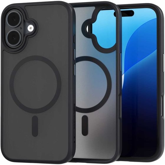 Spacecase Hybrid Mag iPhone 16 black - (5905719111830)