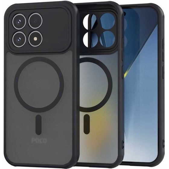 Spacecase Hybrid Mag Poco F8 Pro black - (5905719138455)