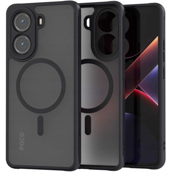 Spacecase Hybrid Mag Poco X7 Pro 5G black - (5905719118044)