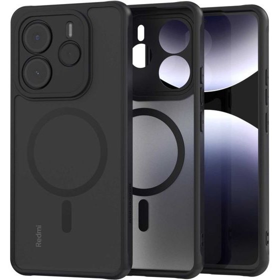 Spacecase Hybrid Mag Xiaomi Redmi Note 14 5G black - (5905719117078)