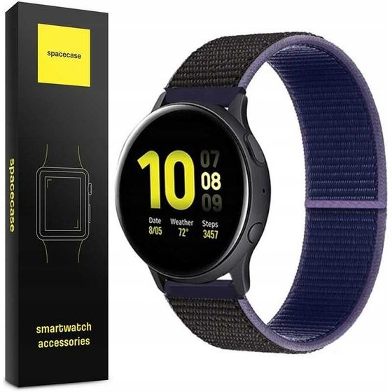 Spacecase Nylon Strap 20mm midnight blue/black - (5903943241712)