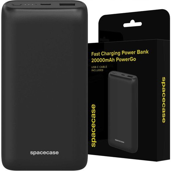 Spacecase Powerbank 20000mAh PowerGo PD20W PB03-B black - (5905719131869)