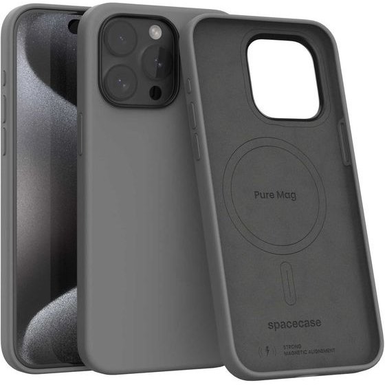 Spacecase Pure Mag iPhone 15 Pro Max gray - (5905719113797)
