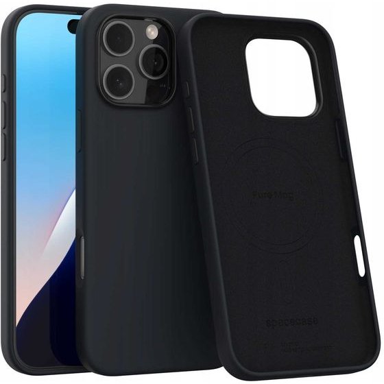 Spacecase Pure Mag iPhone 16 Pro Max black - (5905719112301)