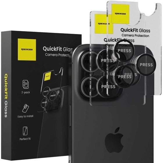 Spacecase QuickFit Camera iPhone 14 Pro/14 Pro Max black - (5905719112639)