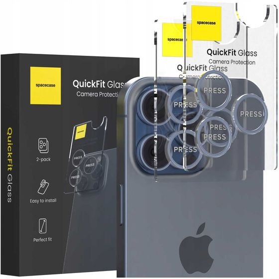 Spacecase QuickFit Camera iPhone 15 Pro/15 Pro Max dark blue - (5905719112677)