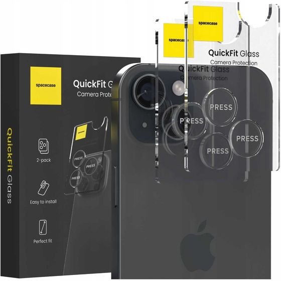 Spacecase QuickFit Camera iPhone 15/15 Plus black - (5905719112646)