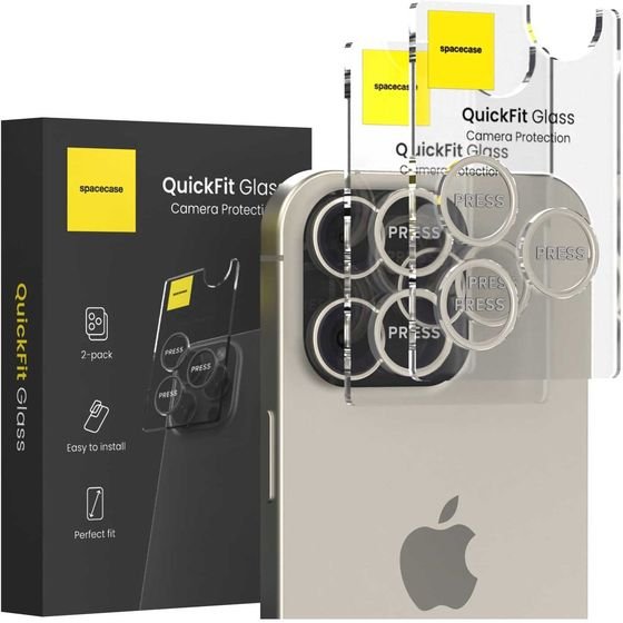 Spacecase QuickFit Camera iPhone 16 Pro/16 Pro Max natural titan - (5905719112714)