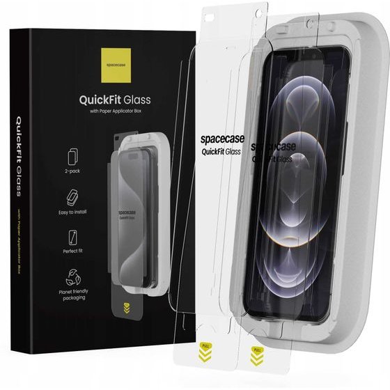 Spacecase QuickFit Glass iPhone 12/12 Pro - (5905719112776)