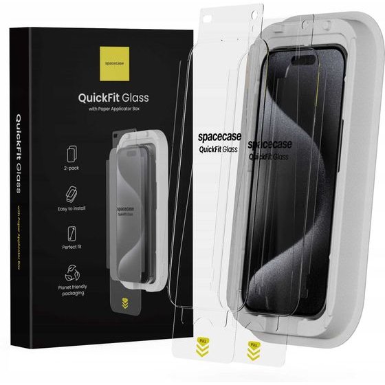 Spacecase QuickFit Glass IPhone 15 Pro - (5905719112837)
