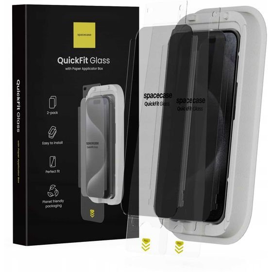 Spacecase QuickFit Privacy Glass iPhone 15 Pro Max - (5905719118440)