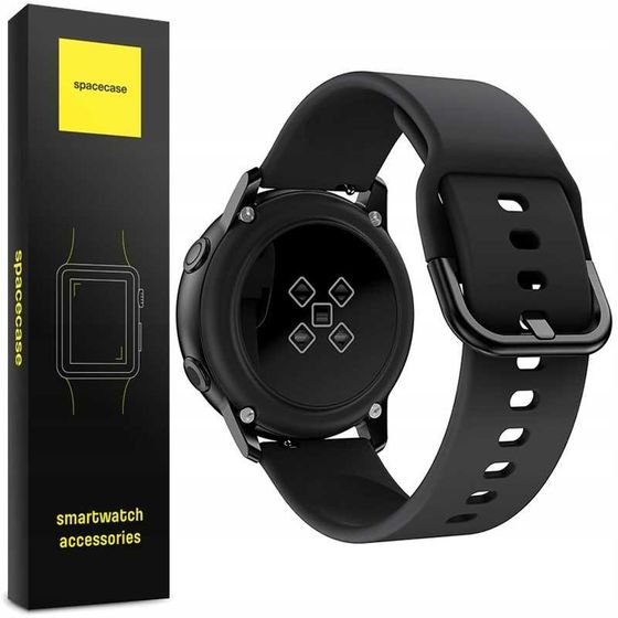 Spacecase Silicone Band 20mm black - (5903943240418)