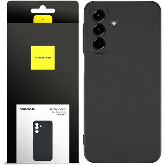 Spacecase Silicone Case 3.0 Galaxy A36 black - (5905719117399)