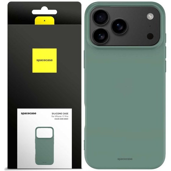 Spacecase Silicone Case 3.0 iPhone 17 Pro dark green - (5905719131371)