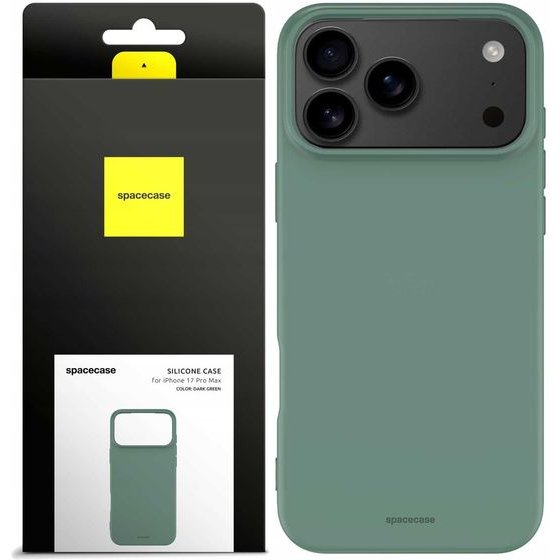 Spacecase Silicone Case 3.0 iPhone 17 Pro Max dark green - (5905719131418)
