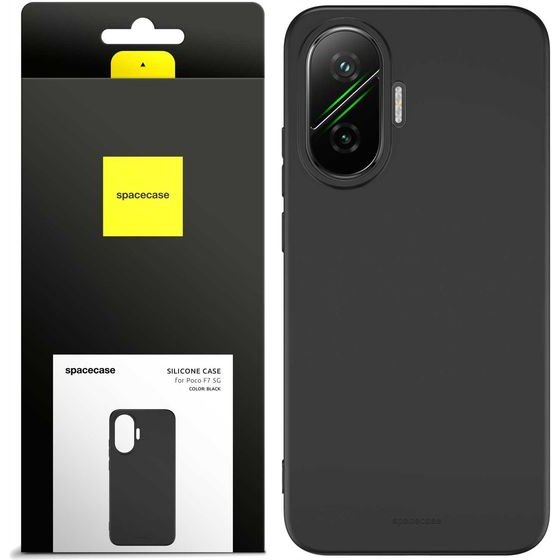 Spacecase Silicone Case 3.0 Poco F7 5G black - (5905719129705)