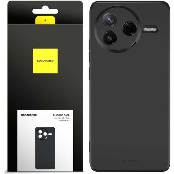 Spacecase Silicone Case 3.0 Poco F7 Pro black - (5905719119188)