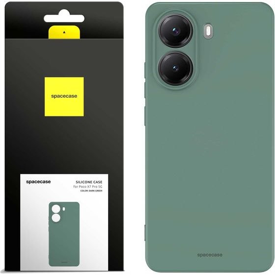 Spacecase Silicone Case 3.0 Poco X7 Pro 5G dark green - (5905719118013)