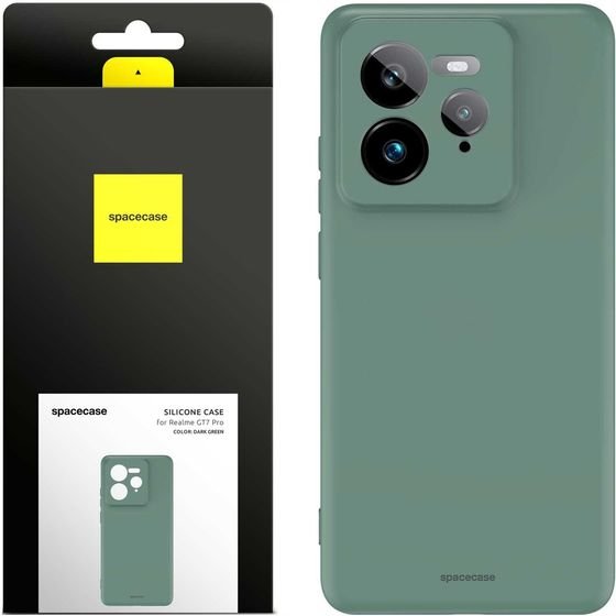 Spacecase Silicone Case 3.0 Realme GT7 Pro dark green - (5905719114565)
