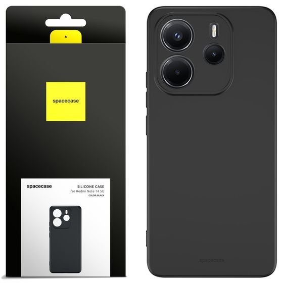 Spacecase Silicone Case 3.0 Redmi Note 14 4G black - (5905719119140)
