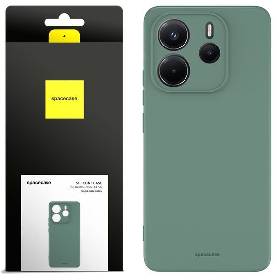 Spacecase Silicone Case 3.0 Redmi Note 14 4G dark green - (5905719119164)