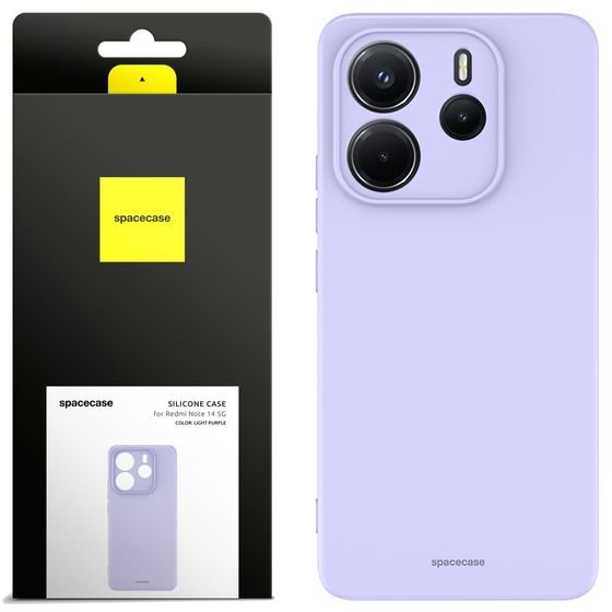 Spacecase Silicone Case 3.0 Redmi Note 14 4G light purple - (5905719119171)