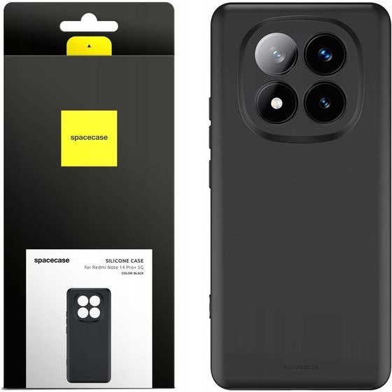 Spacecase Silicone Case 3.0 Redmi Note 14 Pro+ 5G black - (5905719113643)