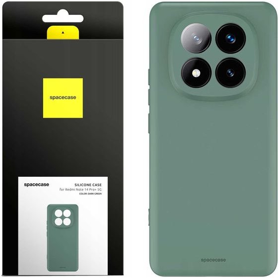 Spacecase Silicone Case 3.0 Redmi Note 14 Pro+ 5G green - (5905719113650)