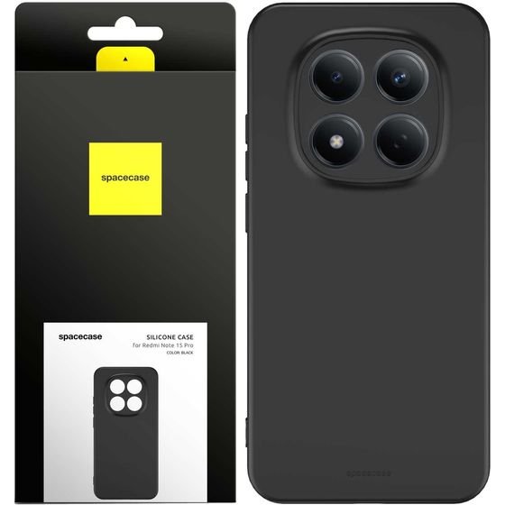 Spacecase Silicone Case 3.0 RM Note 15 Pro 5G black - (5905719138882)