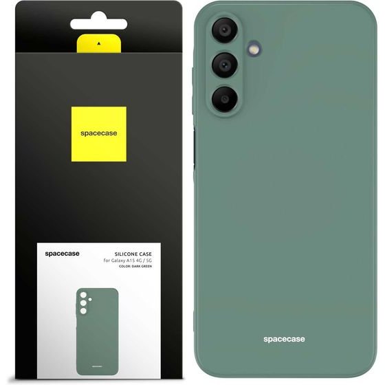 Spacecase Silicone Case Galaxy A15 4G / 5G dark green - (5905719107512)