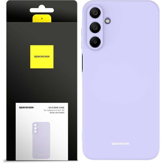 Spacecase Silicone Case Galaxy A15 4G / 5G light purple - (5905719107536)