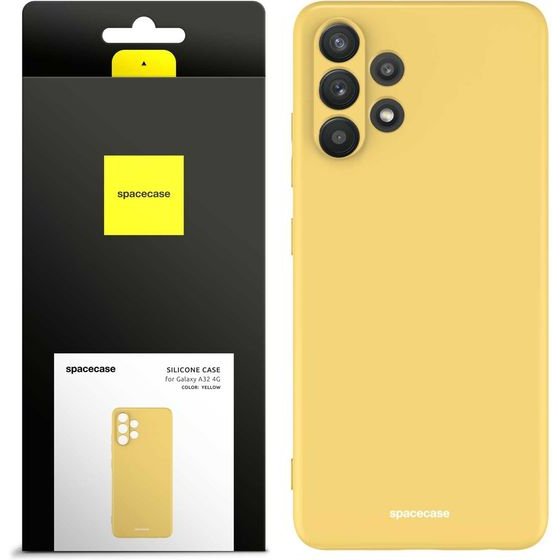 Spacecase Silicone Case Galaxy A32 4G yellow - (5905123432668)