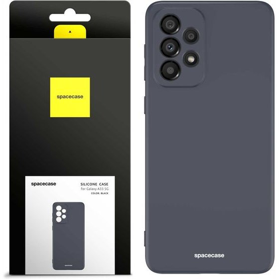 Spacecase Silicone Case Galaxy A33 5G black - (5905123432750)