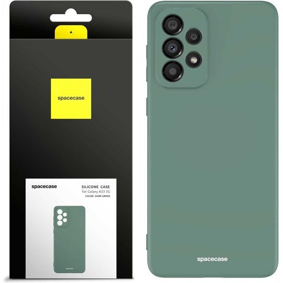 Spacecase Silicone Case Galaxy A33 5G dark green - (5905123432781)