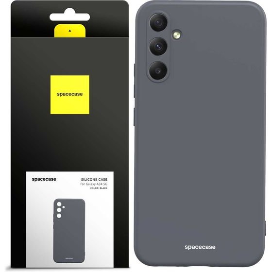 Spacecase Silicone Case Galaxy A34 5G black - (5905123489990)