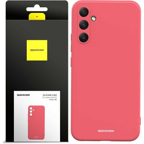 Spacecase Silicone Case Galaxy A34 5G red - (5905123490057)
