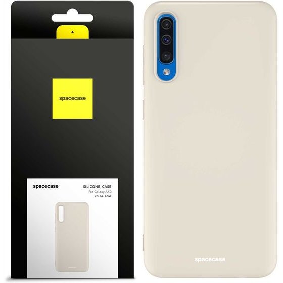 Spacecase Silicone Case Galaxy A50 bone - (5905123436178)