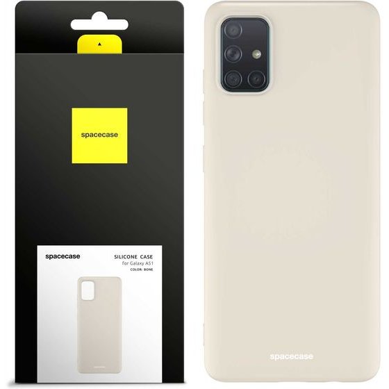 Spacecase Silicone Case Galaxy A51 bone - (5905123436253)