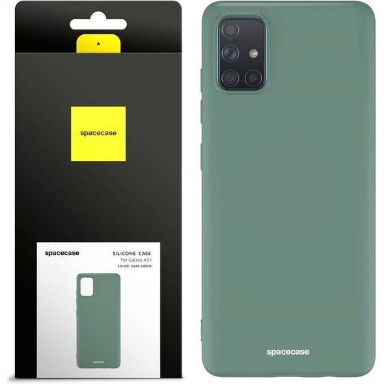 Spacecase Silicone Case Galaxy A51 dark green - (5905123436260)