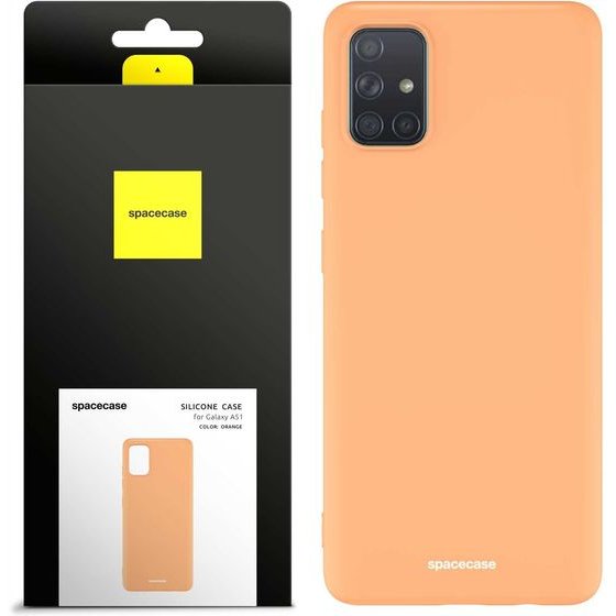 Spacecase Silicone Case Galaxy A51 orange - (5905123436284)