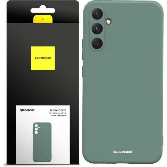 Spacecase Silicone Case Galaxy A54 5G dark green - (5905123490101)