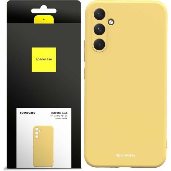 Spacecase Silicone Case Galaxy A54 5G yellow - (5905123490149)