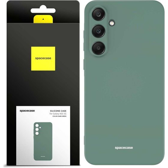 Spacecase Silicone Case Galaxy A55 5G dark green - (5905719108731)