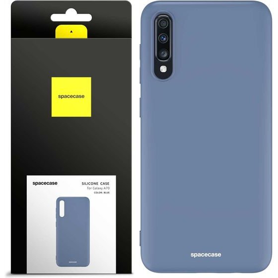 Spacecase Silicone Case Galaxy A70 blue - (5905123436482)