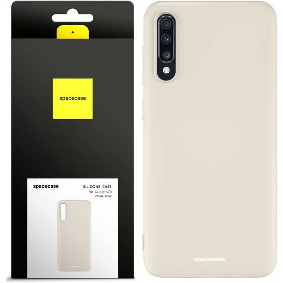 Spacecase Silicone Case Galaxy A70 bone - (5905123436499)