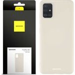 Spacecase Silicone Case Galaxy A71 bone - (5905123436574)